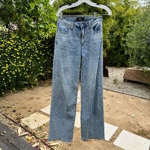 Rhinestone studded jeans